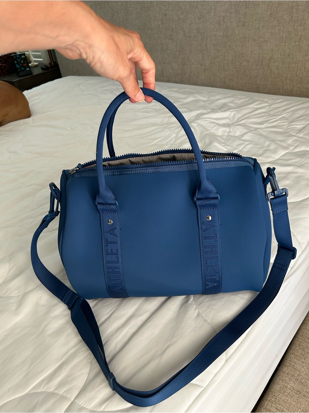 Athleta - blue handbag/satchel